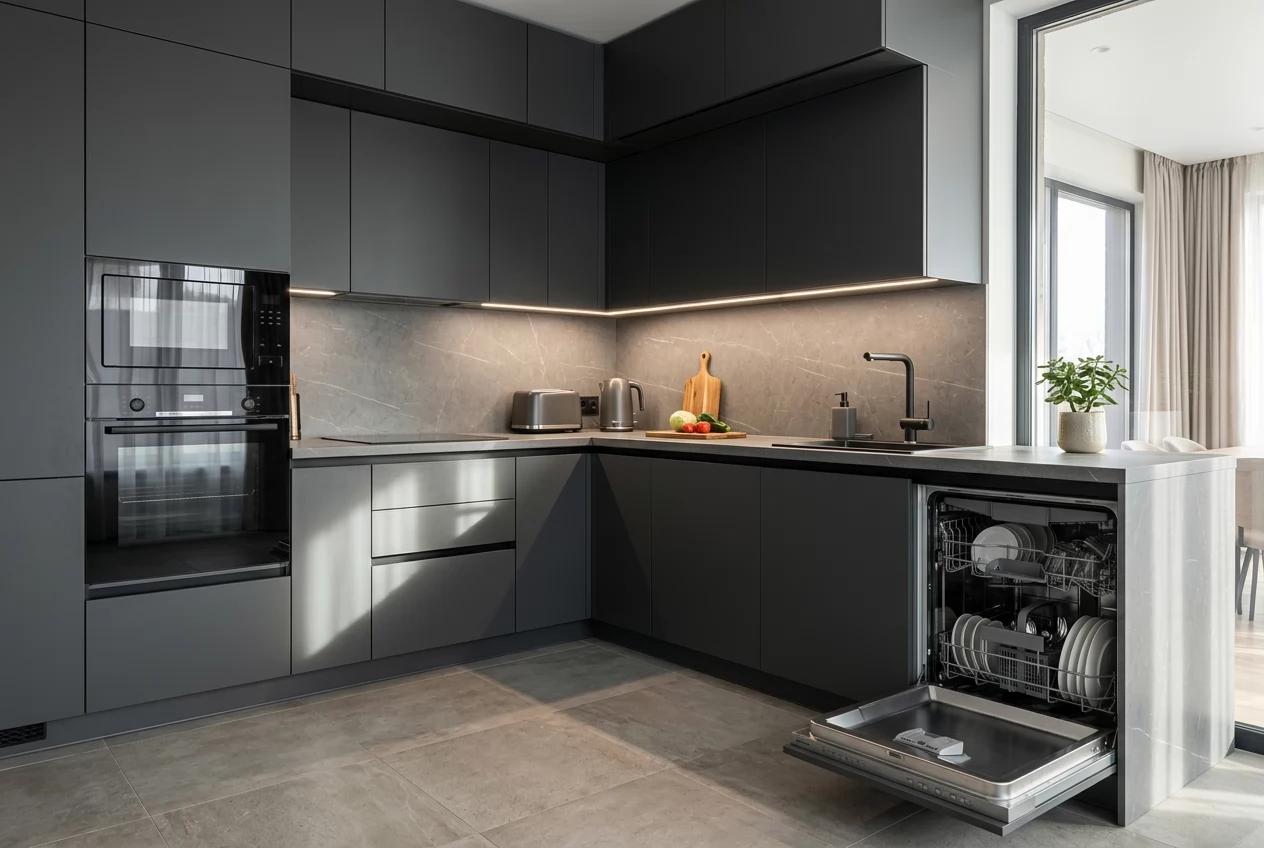 Luxe Grey Corner