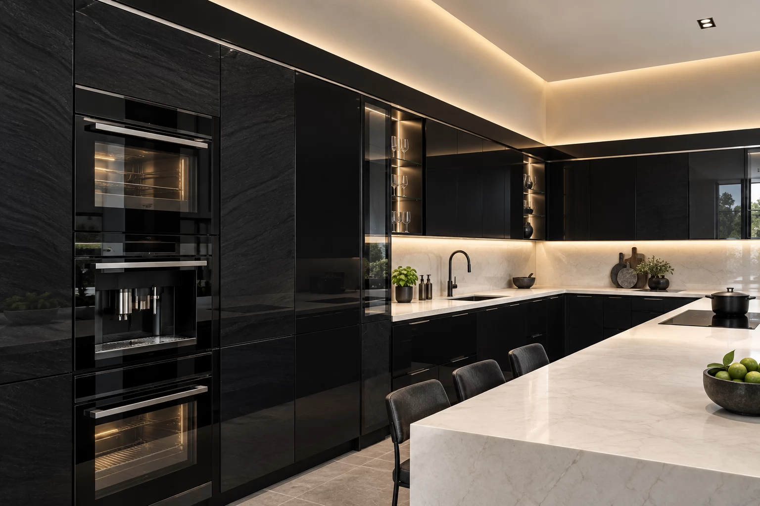 Реализованная кухня Luxe 828